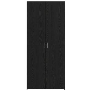 Highboard Μαύρη Οξυά 80 x 42 x 185 εκ