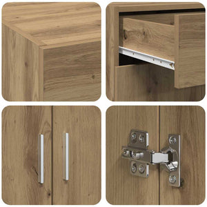 Ντουλάπι αποθήκευσης artisan δρυς 80 x 42.5 x 93.5 εκ. - Pakobazaar