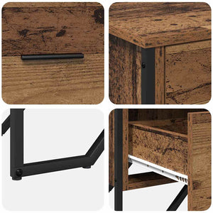 Κουτί με συρτάρια 6-Συρτάρι Παλιό ξύλο 91 x 35,5 x 74,5 εκ.