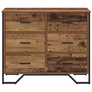 Κουτί με συρτάρια 6-Συρτάρι Παλιό ξύλο 91 x 35,5 x 74,5 εκ.