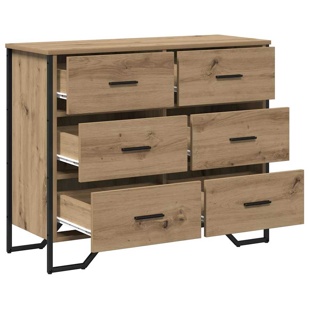 Κουτί με συρτάρια 2 pcs Artisan Oak 91 x 35,5 x 74,5 εκ. - Pakobazaar