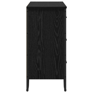 Κουτί με συρτάρια 6-Συρτάρι Μαύρη Οξυά 91 x 35,5 x 74,5 εκ.