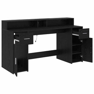 Γραφείο Μαύρη δρυς 160 x 55 x 91 εκ. Επεξεργασμένο ξύλο