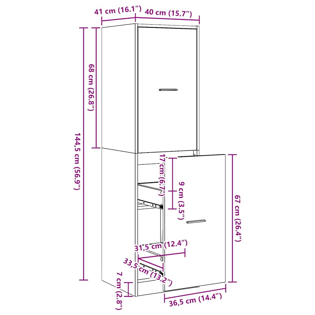 Φαρμακευτική Ντουλάπα Μοτίβο Μοτίβο 40 x 41 x 144,5 εκ.