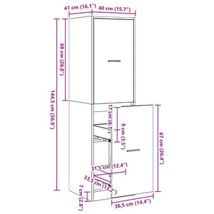 Φαρμακευτική Ντουλάπα Μοτίβο Μοτίβο 40 x 41 x 144,5 εκ.