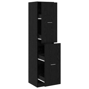 Φαρμακοποιϊκή Ντουλάπα Μαύρη δρυς 40 x 41 x 174.5 εκ.