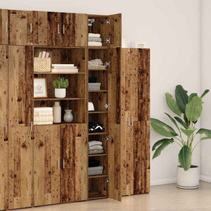 Ντουλάπι αποθήκευσης 3 pcs Παλιό ξύλο 30 x 42,5 x 225 εκ - Pakobazaar