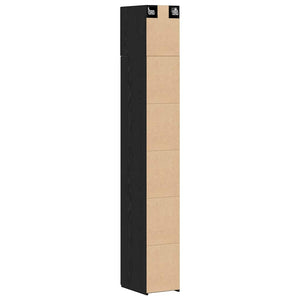 Ντουλάπι αποθήκευσης 3 pcs Μαύρη Οξυά 30 x 42,5 x 225 εκ - Pakobazaar