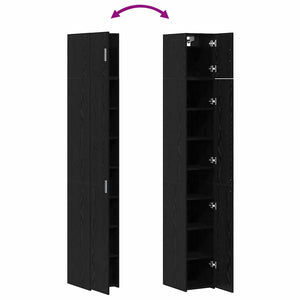 Ντουλάπι αποθήκευσης 3 pcs Μαύρη Οξυά 30 x 42,5 x 225 εκ - Pakobazaar