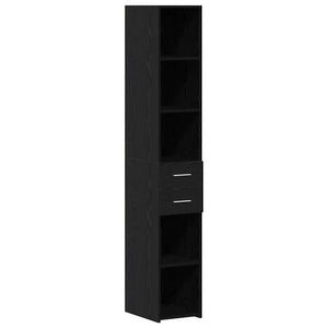 Ντουλάπι αποθήκευσης 2 pcs Μαύρη Οξυά 30 x 42,5 x 225 εκ - Pakobazaar