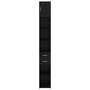 Ντουλάπι αποθήκευσης 2 pcs Μαύρη Οξυά 30 x 42,5 x 225 εκ - Pakobazaar
