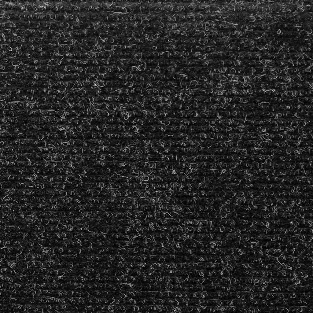 Αυτοκόλλητα Πατάκια Σκαλιών 30 τεμ. 65x21x4 εκ. Μαύρα Ορθογώνια Άκρα - Pakobazaar