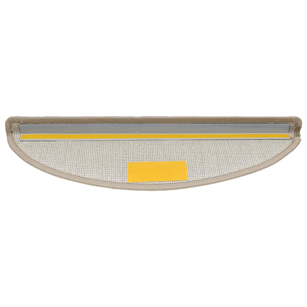 Πατάκια Σκαλιών 20 τεμ. Μπεζ-Μπεζ Ημίκυκλα 56x17x3 εκ.