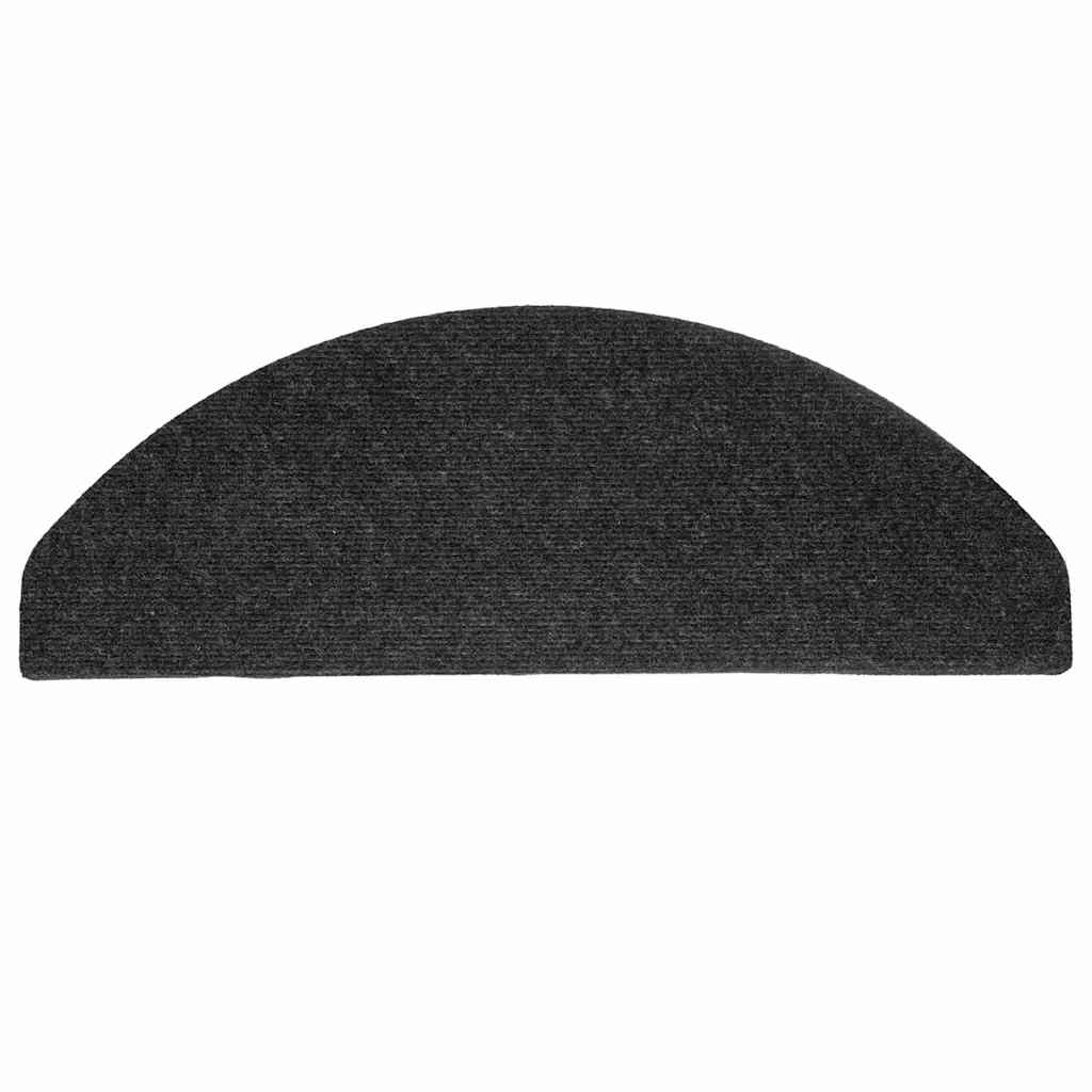 Πατάκια Σκάλας Αυτοκόλλητα 20 τεμ. Μαύρα 65 x 22,5 x 3,5 εκ. - Pakobazaar