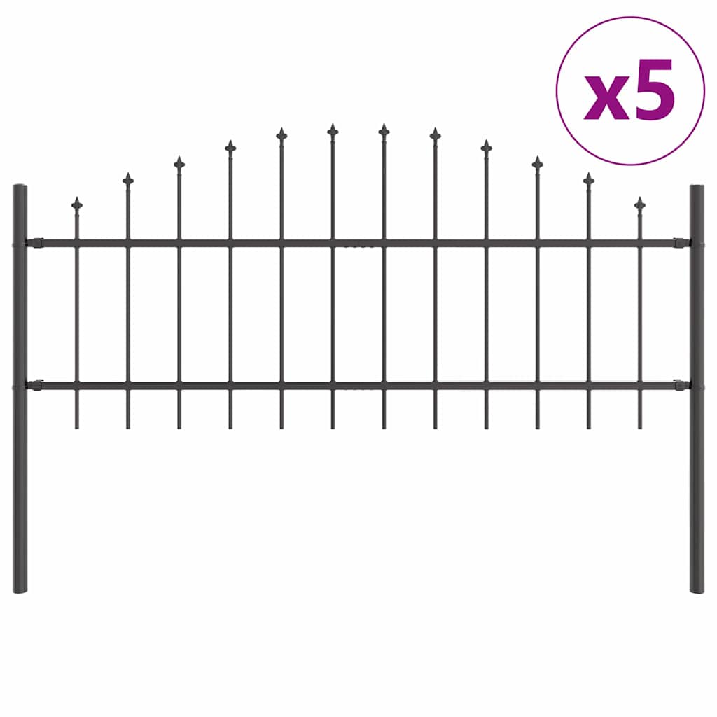 Φράχτης Κήπου Woerden 5 pcs Γκρι