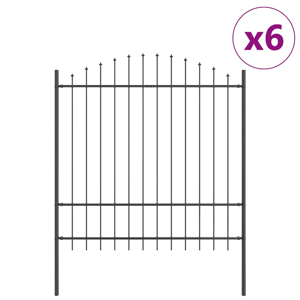 Φράχτης Κήπου 6 pcs Γκρι 170 x 215 cm