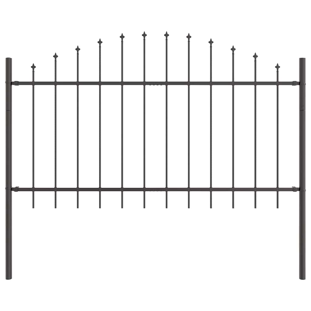 Φράχτης Κήπου 7 pcs Γκρι 170 x 140 εκ