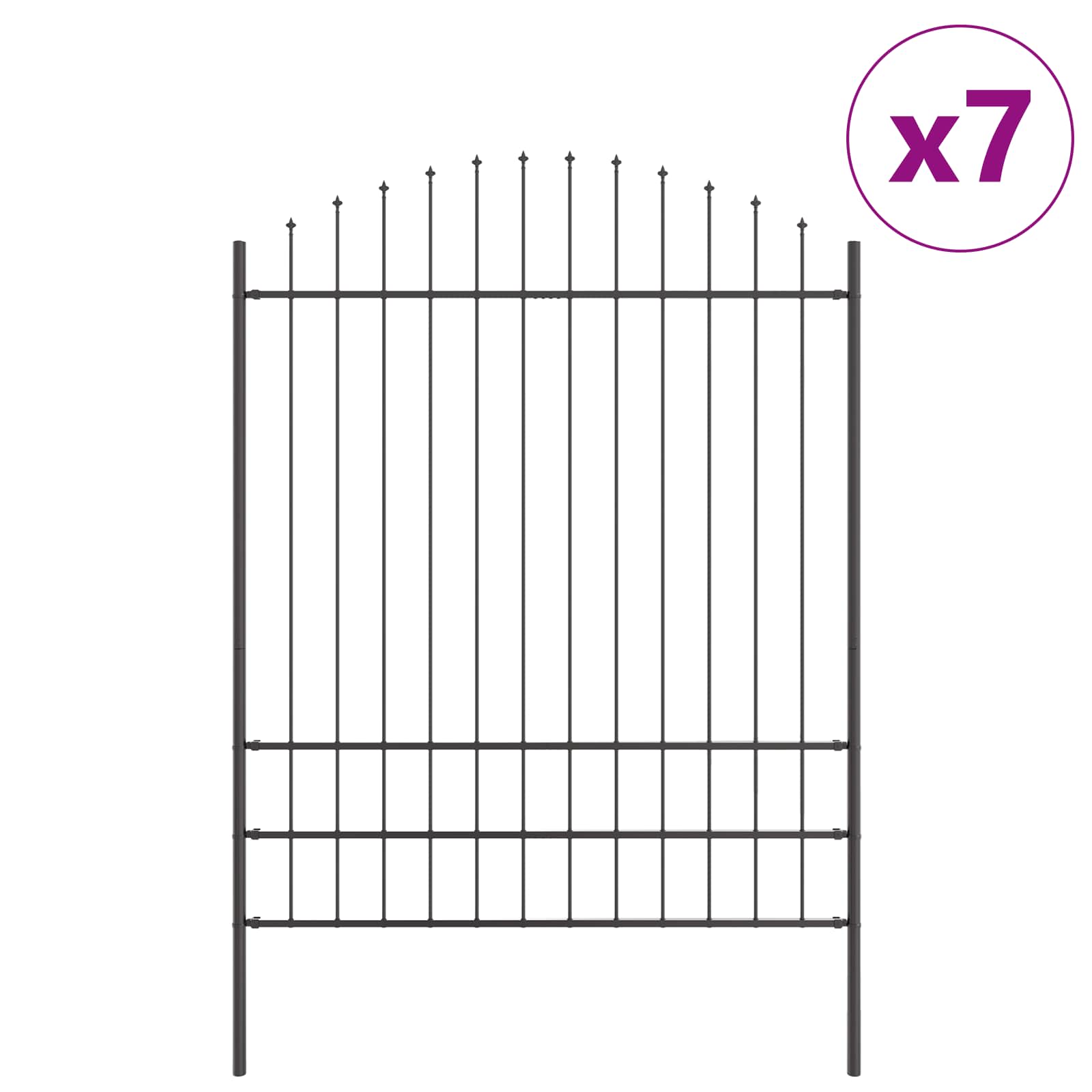 Φράχτης Κήπου 7 pcs Γκρι 170 x 225 cm - Pakobazaar