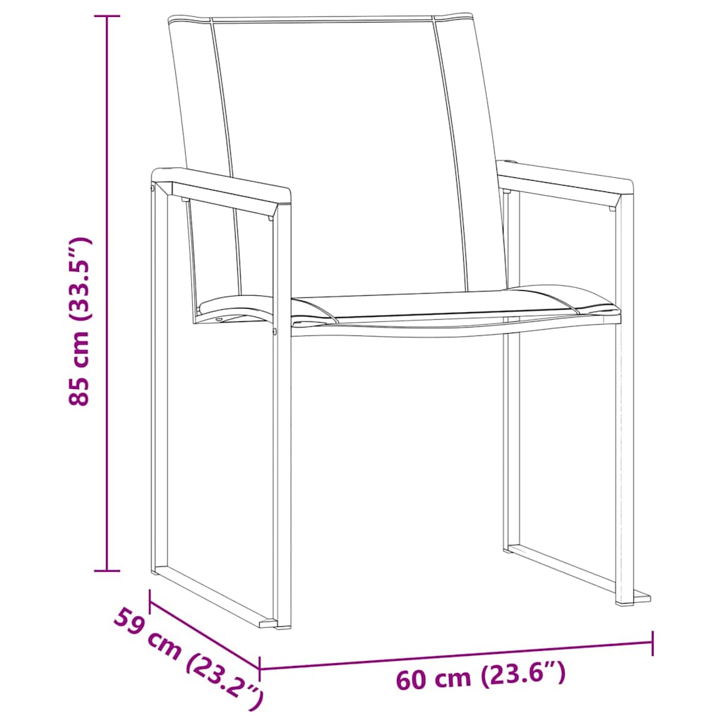 Σέτ φαγητού για κήπο 3 pcs Καφέ Στερεό Ξύλο Ακακίας