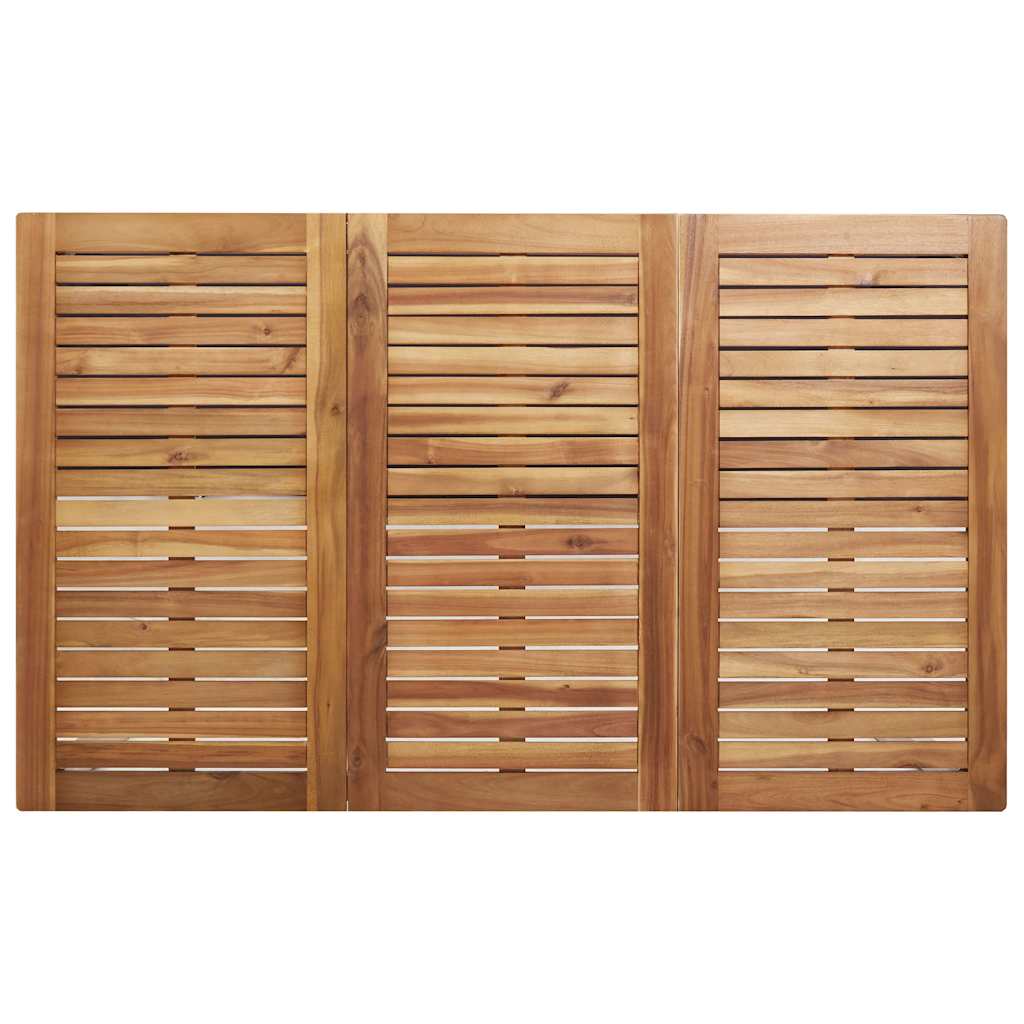 Σέτ φαγητού για κήπο 7 pcs Καφέ Στερεό Ξύλο Ακακίας