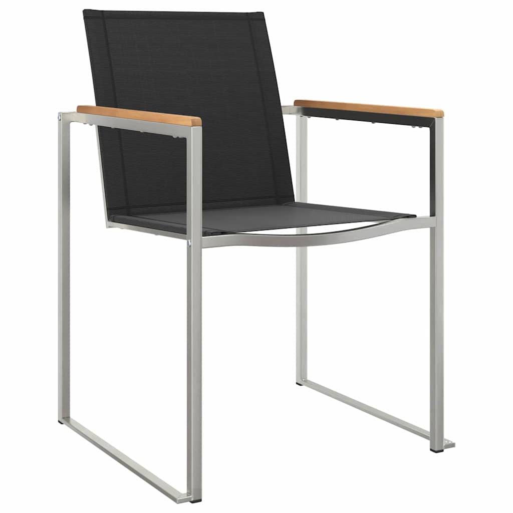 Σέτ φαγητού για κήπο 9 pcs Καφέ Στερεό Ξύλο Τίκ