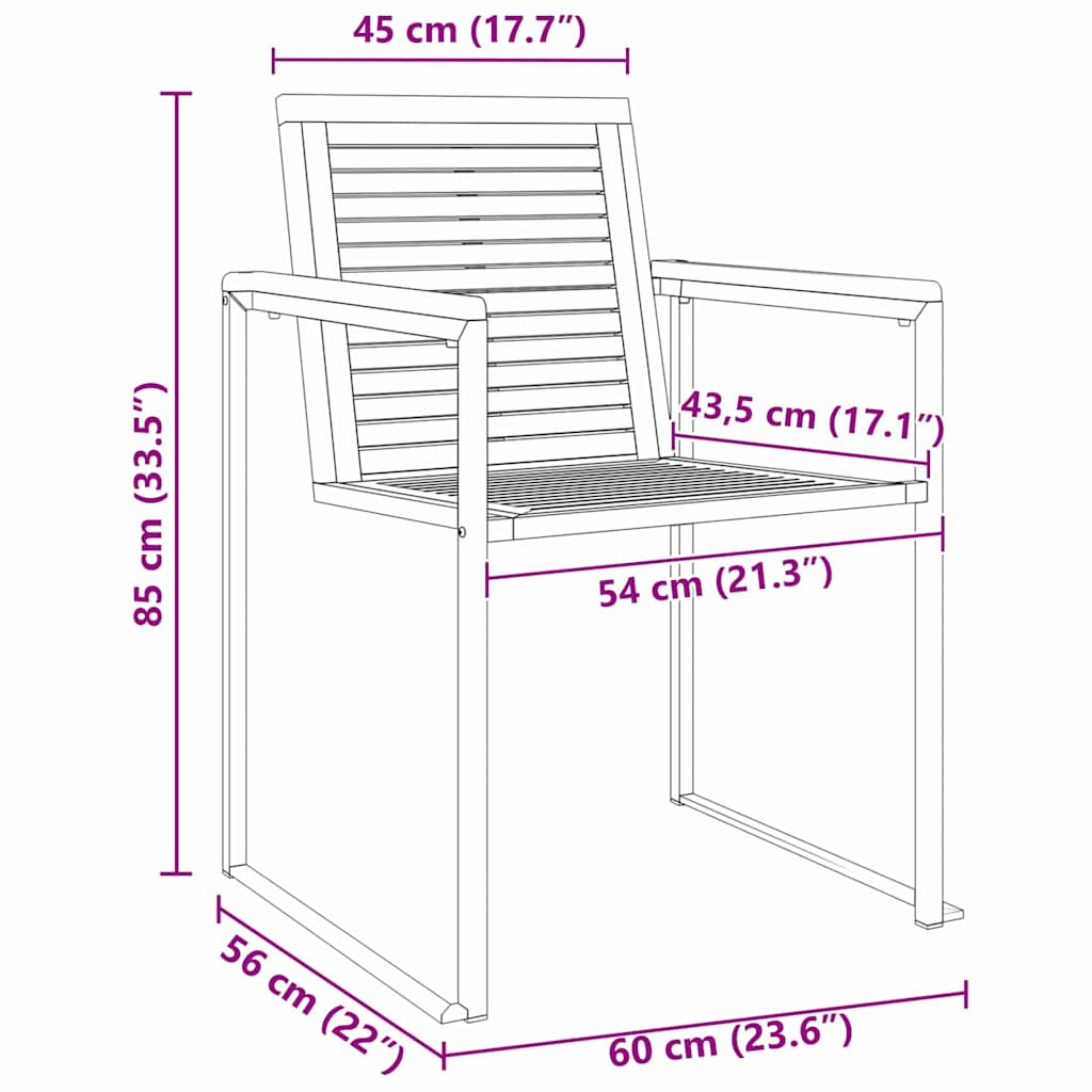 Ξαπλώστρα 3 pcs Καφέ Στερεό Ξύλο Τίκ