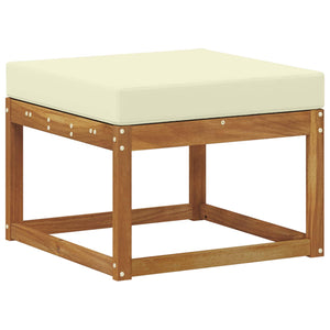 Σειρά Καναπέ Εξωτερικού με μαξιλάρι 6 pcs Φυσικό και Κρέμα - Pakobazaar
