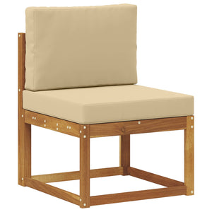 Σειρά Καναπέ Εξωτερικού με μαξιλάρι 8 pcs Φυσικό και Μπεζ - Pakobazaar