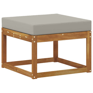 Σειρά Καναπέ Εξωτερικού 8 pcs Φυσικό και Ανοιχτό Γκρι - Pakobazaar