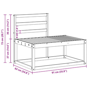 Σειρά Καναπέ Εξωτερικού 2 pcs Φυσικό 182,5 x 63 x 73 εκ. - Pakobazaar