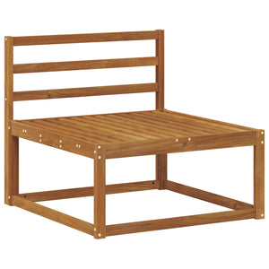 Σειρά Καναπέ Εξωτερικού 5 τμχ. Φυσικό Στερεό Ξύλο Ακακίας