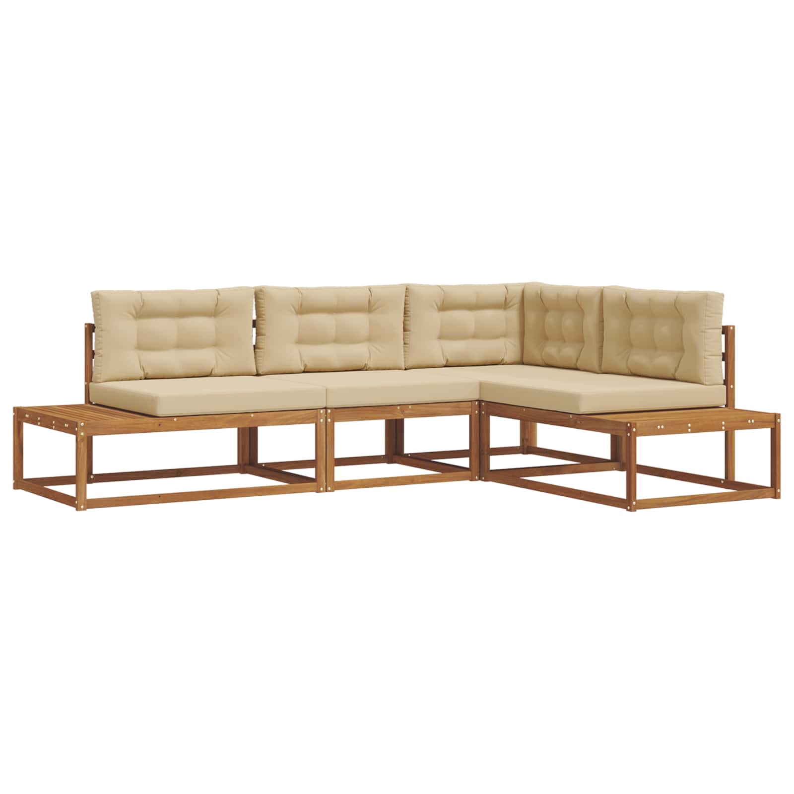Σειρά Καναπέ Εξωτερικού Φυσικό και Μπεζ - Pakobazaar