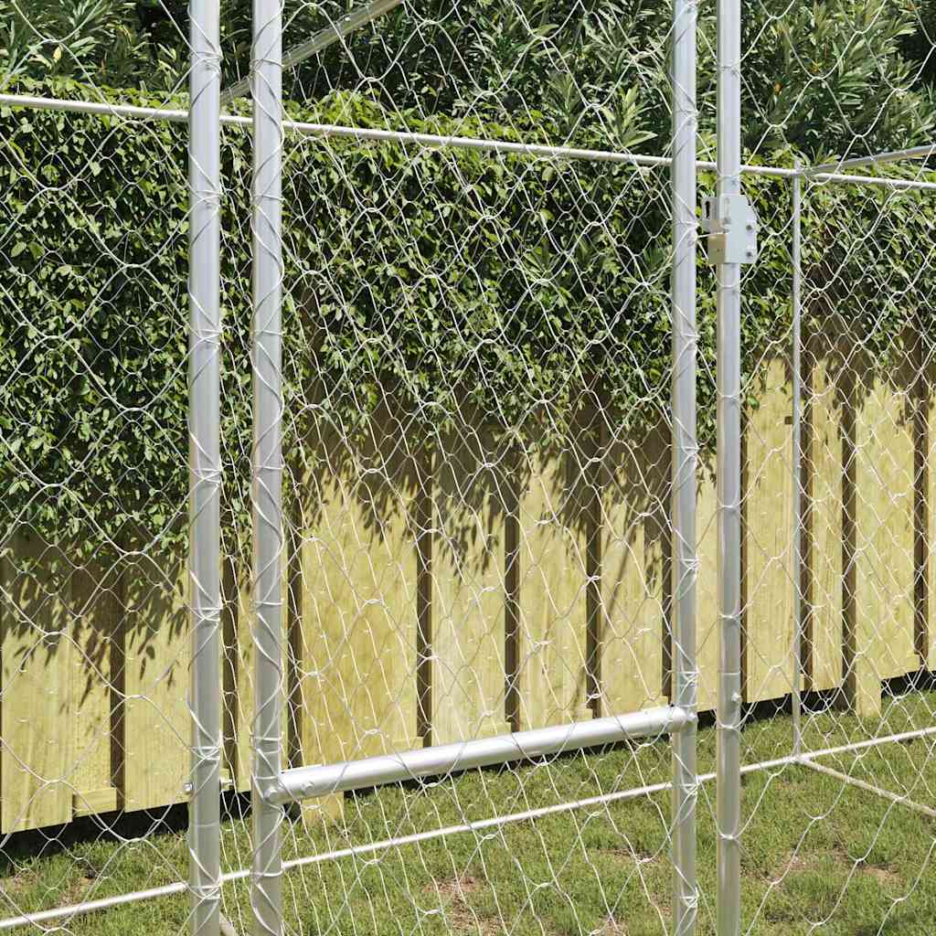 Κλουβί σκύλου Ασημί 600 x 200 x 200 εκ. Επικαλυμμένος Χάλυβας