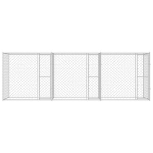 Κλουβί σκύλου Ασημί 600 x 200 x 200 εκ. Επικαλυμμένος Χάλυβας