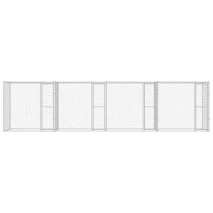 Κλουβί σκύλου Ασημί 800 x 200 x 200 εκ. Επικαλυμμένος Χάλυβας - Pakobazaar