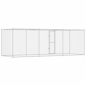 Κλουβί σκύλου Ασημί 600 x 200 x 200 εκ. Επικαλυμμένος Χάλυβας