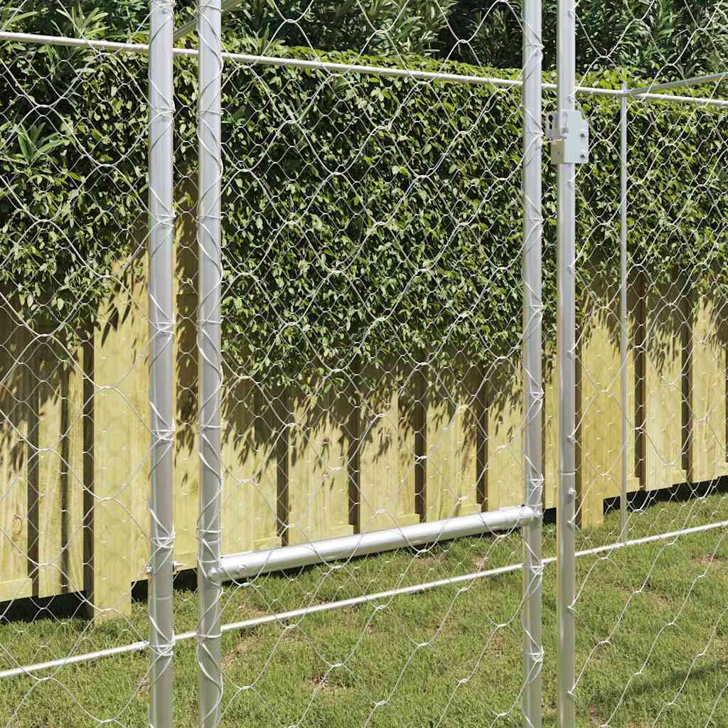 Κλουβί σκύλου Ασημί 800 x 200 x 200 εκ. Επικαλυμμένος Χάλυβας