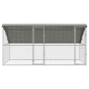 Κλουβί για κότες 2 pcs Ασημί 400 x 200 x 198,5 εκ - Pakobazaar