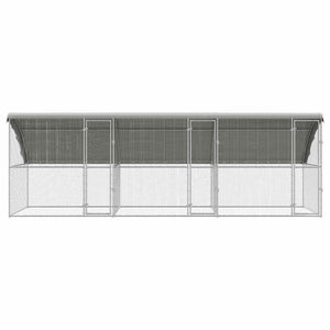 Κλουβί για κότες 3 pcs Ασημί 600 x 200 x 198,5 εκ - Pakobazaar