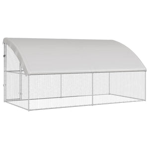 Κλουβί για κότες 2 pcs Ασημί 400 x 200 x 198,5 εκ - Pakobazaar