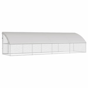 Κοτέτσι με 1 πόρτα 4 τεμ. Ασημί 800x200x200cm