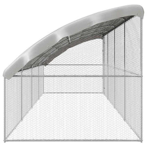 Κοτέτσι με 1 πόρτα 4 τεμ. Ασημί 800x200x200cm
