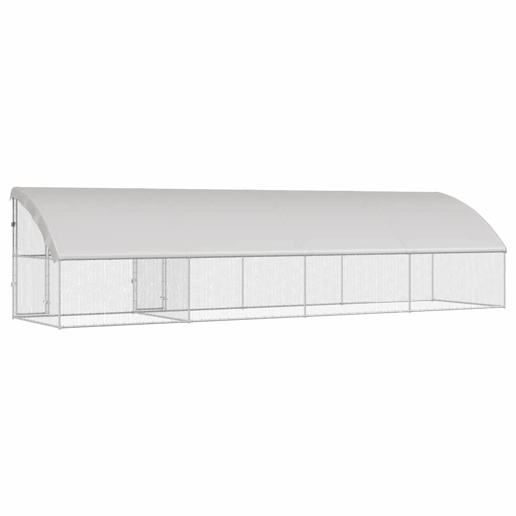 Κλουβί για κότες 4 pcs Ασημί 800 x 200 x 198,5 εκ - Pakobazaar