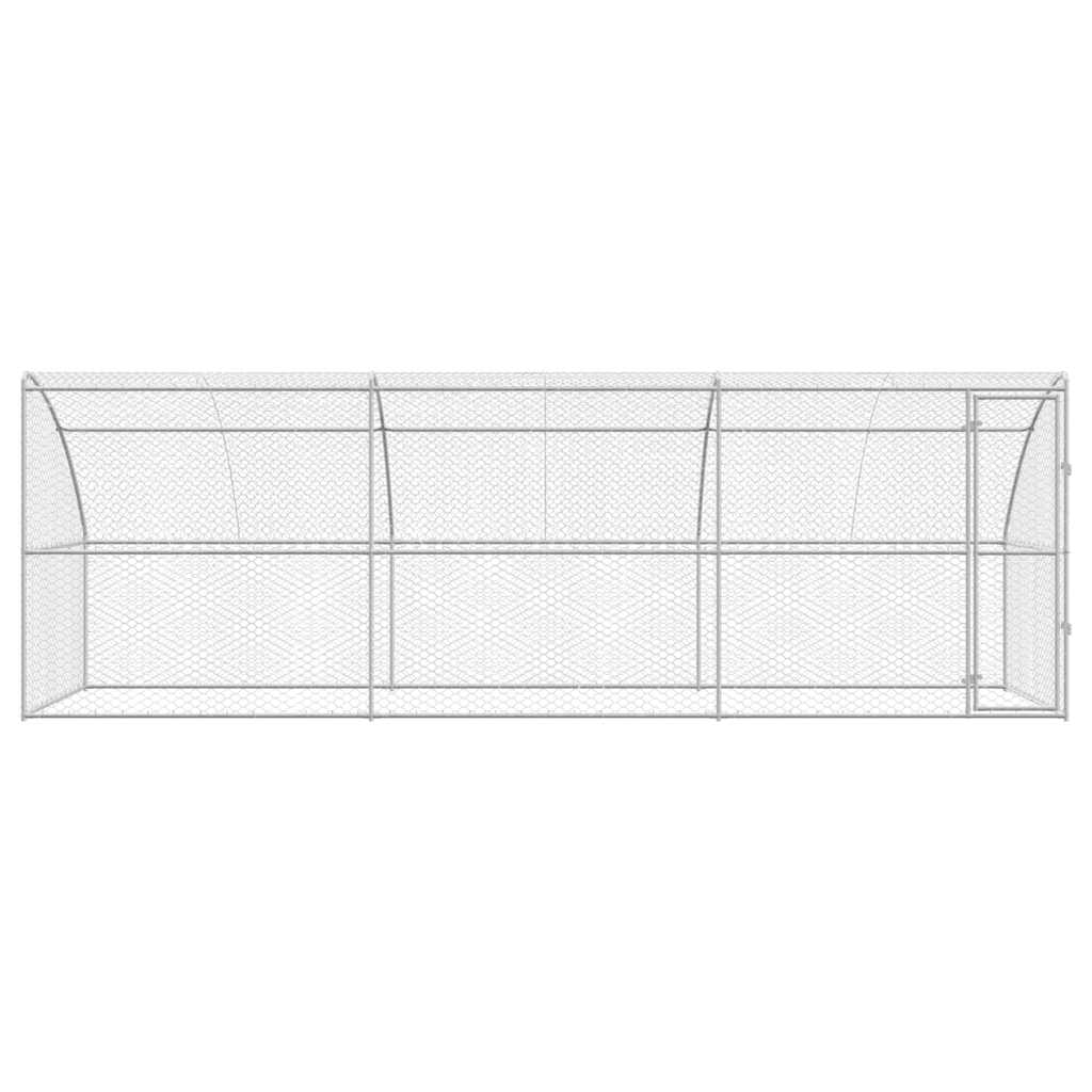 Κλουβί Σκύλου 3 pcs Ασημί 6 x 2 x 2 m Γαλβανισμένος χάλυβας