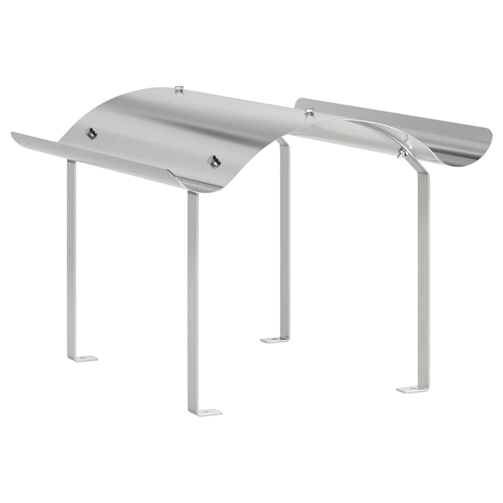 Καπέλο τζακιού Ασημί 59,5 x 50 x 36,5 cm Ανοξείδωτο ατσάλι - Pakobazaar