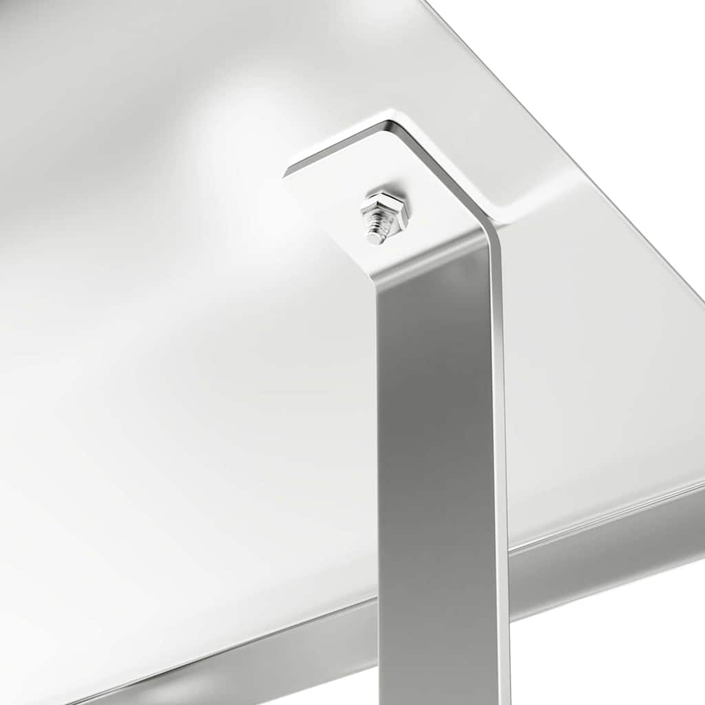 Καπνοδόχος Ασημί 40 x 40 x 37,5 εκ Ανοξείδωτο ατσάλι