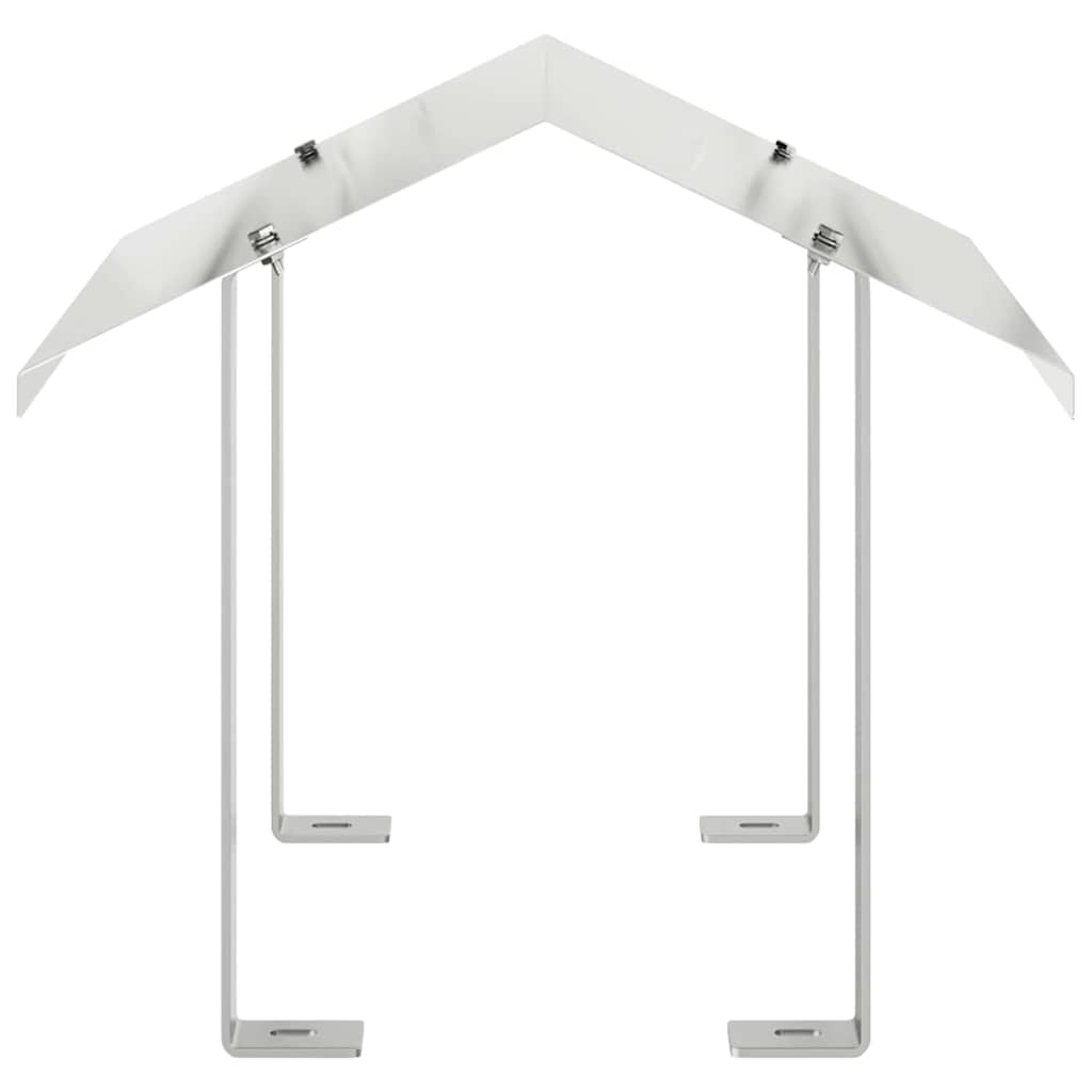 Καπνοδόχος Ασημί 40 x 40 x 37,5 εκ Ανοξείδωτο ατσάλι