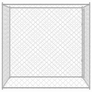 Κλουβί σκύλου Ασημί 200 x 200 x 200 cm Επικαλυμμένος Χάλυβας