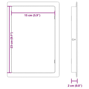 Πίνακες Πρόσβασης 2 pcs Λευκό 15 x 23 εκ. ΑΒΣ Πλαστικό - Pakobazaar