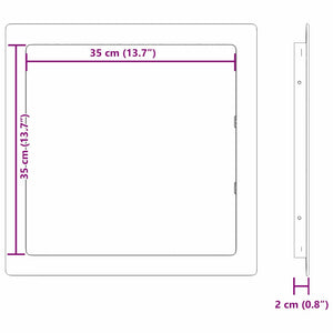 Πίνακες Πρόσβασης Λευκό 35 x 35 cm ΑΒΣ Πλαστικό - Pakobazaar